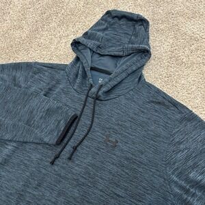 Under Armour Hoodie XXL Blue ColdGear‎ Space Dye Loose Fit Sweatshirt 1357087